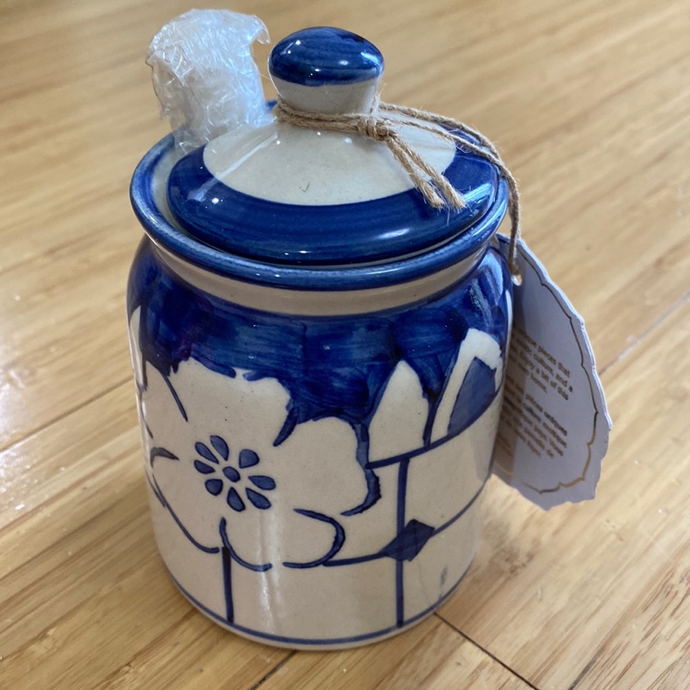 Brand New Handcrafted Mini Jar with Spoon